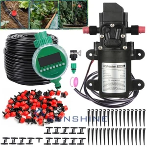1/4" Self Watering Hose Kit Automatic Irrigation Watering Drip System for Plants - Picture 1 of 37