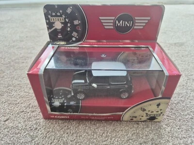 1/36 CORGI CLASSICS BLACK/WHITE MINI 40 ROVER COOPER SPORTS 1998 CAR CC82209 - Image 1 of 4
