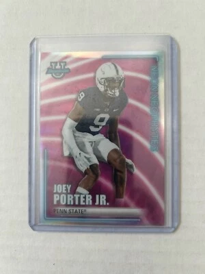 2022 Bowman Best U #NN-16 Joey Porter Jr Neon Neophytes Penn State Nittany Lions - Image 1 of 2