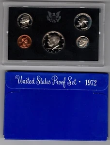 1972 S US Proof Set in sehr schöner Erhaltung mit sehr schöner OVP - Bild 1 von 4