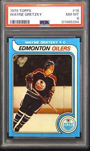 1979 Topps #18 Wayne Gretzky Rookie RC PSA 8