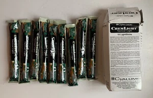 Glow Stick Chemlight Cyalume Luz táctica Ejército británico Caja de 9 edición del ejército - Imagen 1 de 4