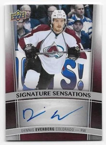 15/16 UPPER DECK SERIES 1 SIGNATURE SENSATIONS AUTOGRAPH Dennis Everberg #SSDE - Picture 1 of 1