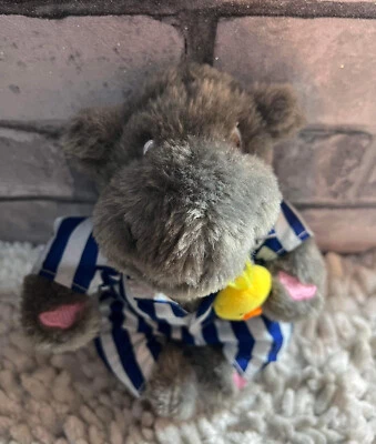 SilentNight Hippo Soft Toy Plush Pyjamas Duck Rare Collectable Cuddly Toy - New - Image 1 of 4