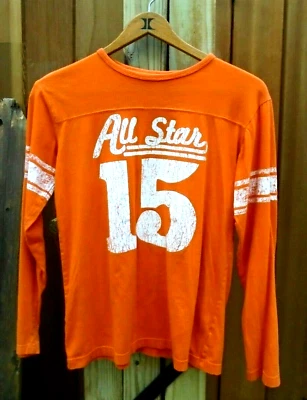 Boy's Children's Place orange long-sleeve t-shirt All Star theme Extra Large 14 - Image 1 of 3
