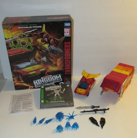 TRANSFORMERS KINGDOM WAR FOR CYBERTRON WFC RODIMUS PRIME HASBRO Complete READ Cover
