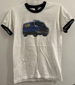 vintage Beastie Boys T-Shirt  Aloha Mr Hand 1994 Size Small Ringer *Reprint* - Picture 1 of 6