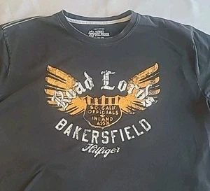 Tommy Hilfiger T-Shirt 2XL "Road Lords" schwarz 2-seitig Grafik Y2K  - Bild 1 von 10