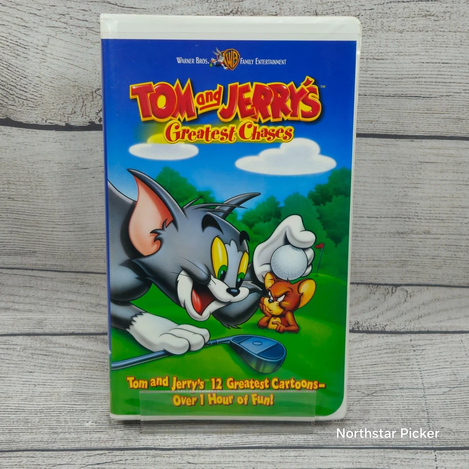 VTG Tom and Jerry's Greatest Chases (VHS, 2000) Authentic | 12 Cartoons - Image 1 of 4