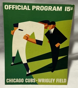 1966 9/23 Baseball Programm Los Angeles Dodger Chicago Cubs Williams Banks Koufax - Bild 1 von 4