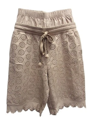 Pantalón corto largo bordado Fenty Puma by Rihanna para mujer, natural, talla S Foto 1 de 3