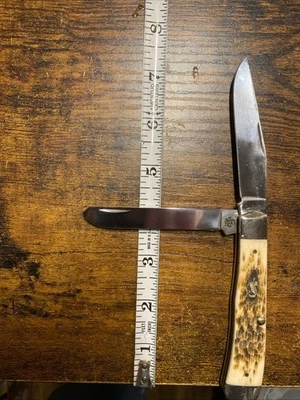 Case XX Large 2 Blade Trapper-Amber Bone 6254 CV - Image 1 of 4