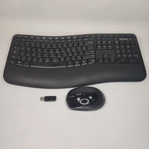Microsoft  Wireless Comfort Desktop 5050 Keyboard & Mouse Combo Black - Picture 1 of 14