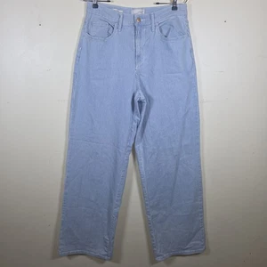 Universal Thread Nadelstreifen weites Bein hohe Taille Jeans Damengröße 8R blau - Bild 1 von 8
