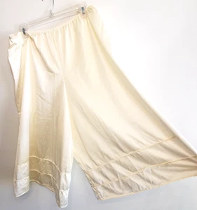 WONDERMAID Pettipants 3X Split Slip Bloomers Antron Nylon Trikot Stretch Vintage - Bild 1 von 8