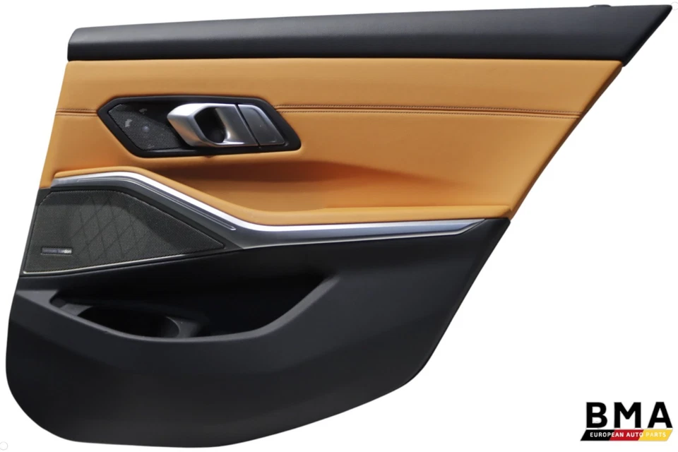 Conjunto panel puerta cuero naranja kyalami trasero derecho bmw m3 g80 2021-2025 OEM Foto 1 de 4