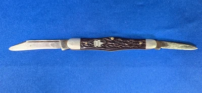 Vintage Keen Kutter Brown Muskrat 785 Two Blade Folding Pocket Knife - Image 1 of 4