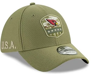 Authentic NFL New Era Arizona Cardinals 19 Salute To Service 39Thirty Flex Cap - Picture 1 of 5