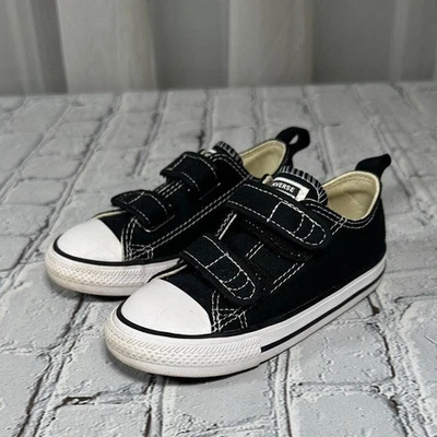 Chuck Taylor Converse Kid Black All Star Easy On Canvas Sneakers infant 8 - Image 1 of 4