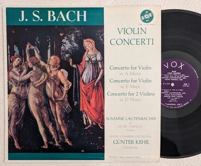 Vox STPL 511. 540 LP Bach VIOLIN CONCERTOS Kehr SUSANNE LAUTENBACHER stereo 1963 - Image 1 of 4