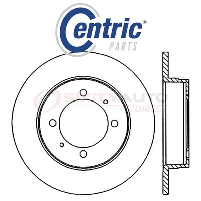 Centric C-TEK Disc Brake Rotor for 1988-1990 Plymouth Colt 1.5L 1.6L L4 - it - Imagem 1 de 4
