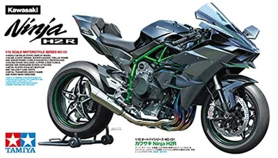 Moto Tamiya 1/12 serie n.131 Kawasaki Ninja H2R modello in plastica 14131 - Immagine 1 di 4