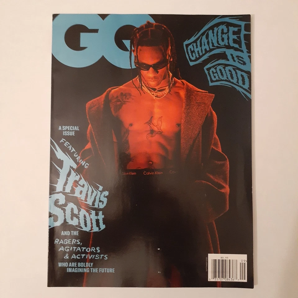 GQ Magazine September 2020 Travis Scott Special Issue Change Is Good - Image 1 of 2