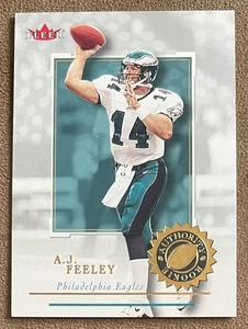 2001 Fleer Authority Rookie /1350 A.J. Feeley #151 Philadelphia Eagles Numbered - Picture 1 of 3