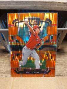 2024 Select Rhett Lowder Orange Flash Prizm Concourse 21 - Cincinnati  - Bild 1 von 2