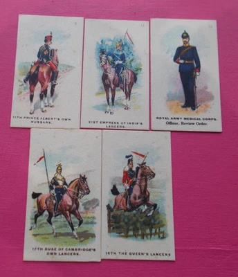 cigarette cards B.A.T SIAMESE WITH BLUE FLAG TYPES OF THE BRITISH ARMY LOT A - Image 1 of 2