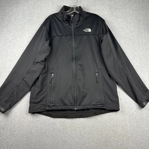 North Face Jacke Herren Large schwarz Softshell Full Zip Windbreaker Outdoor Mantel - Bild 1 von 10
