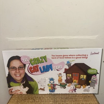 The Crazy Cat Lady Board GAME 2008 Fun Or Gag Gift Gamenight Pets Cat NIB Sealed - Image 1 of 4