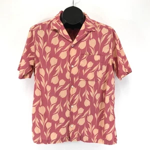 Gap Linen-Cotton Vacay Shirt Men's Small Tulip Print Short Sleeve Summer Casual - Picture 1 of 10
