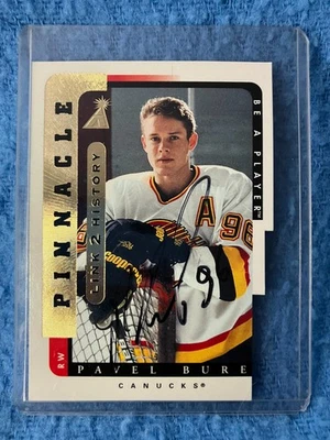Pavel Bure LTH-48 Auto Autograph Pinnacle Link 96-97 NHL Hockey Sports Card - Image 1 of 2