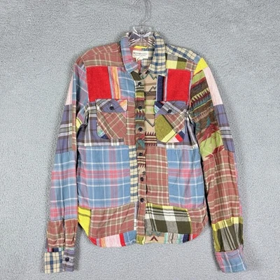 Ralph Lauren Denim & Supply Shirt Women’s Small Patchwork Aztec Plaid Boho - Image 1 of 4