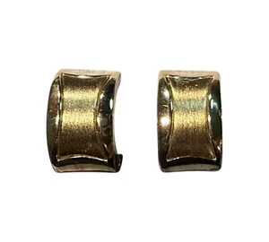 Vintage Monet Magnetic Geometric Cuff Clip-on Earring Jewelry - Picture 1 of 5