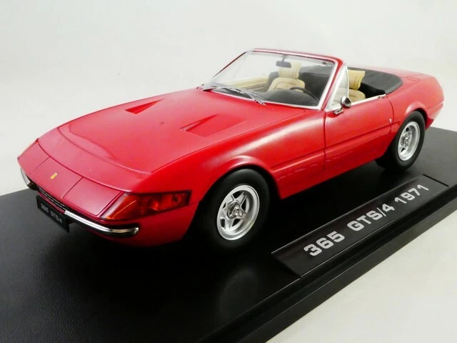 1 18 Kk-scale Ferrari 365 Gtb/4 Daytona Convertible 2.series 1971 Red