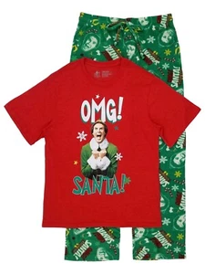 Juego de Ropa de Dormir Elf Película - Pijama Buddy the Elf OMG IT'S SANTA (Grande para Hombre) $60 - Imagen 1 de 2
