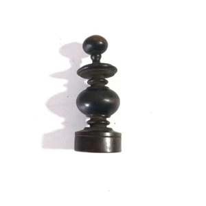 Regence Regency Single schwarz braun Bischof Schachfigur gedrechselt Holz 47 mm - Bild 1 von 3