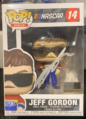 Jeff Gordon Signed Funko Pop Figurine #14 Auto Autographed Hendrick JSA Cert - Image 1 of 4