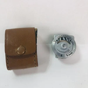 Medidor de exposición Polaroid #620 velocidad de película tipo metrawatt de colección en estuche de cuero MCM - Imagen 1 de 9