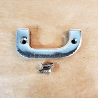 Cierre de puerta delantero derecho interior cromado Mercedes Benz W123 300TD 1237230124 OEM Foto 1 de 4