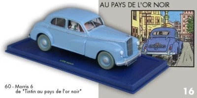 VOITURE TINTIN NUMERO 60 MORRIS L'OR NOIR. - Photo 1/4