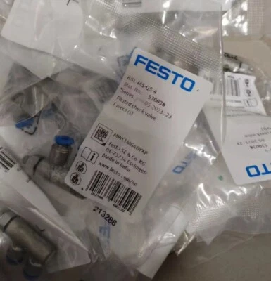 1pcs FESTO HGL-M5-QS-4 piloted check valve 530038 - Image 1 of 2