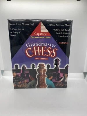 Grandmaster Chess New In Box PC Game 1995 Capstone CD-Rom Macintosh - Image 1 of 4