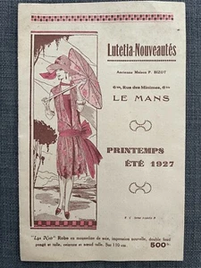 Ancien catalogue de Mode - Lutetia Nouveautés Le Mans Printemps été 1927 - Picture 1 of 3