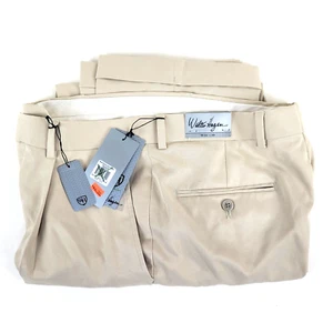 Walter Hagen Performance Golf Pants Men Size 32x32 Pleated Khaki - Picture 1 of 6