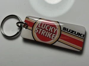 Suzuki Lucky Strike Motorcycle Key Chain Made in USA - Picture 1 of 2