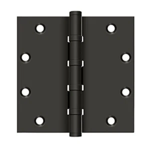 Deltana DSB55NB10B 5x5 Ball Bearing NRP Hinges 1.5 Pair Oil Rubbed Bronze - Picture 1 of 3
