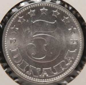 Yugoslavia, 1953, 5 Dinara, KM2, UNC+, NR, 4-25 - Picture 1 of 2